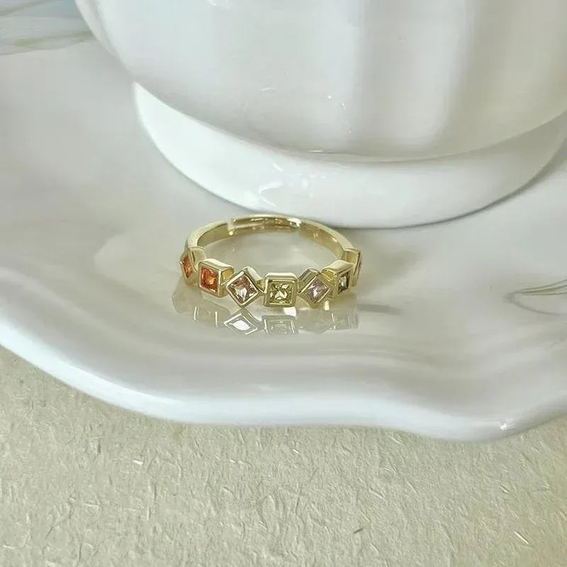 Double Layer Zircon Ring - Viexta