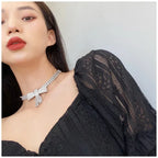 Bow AD Stone Necklace - Viexta
