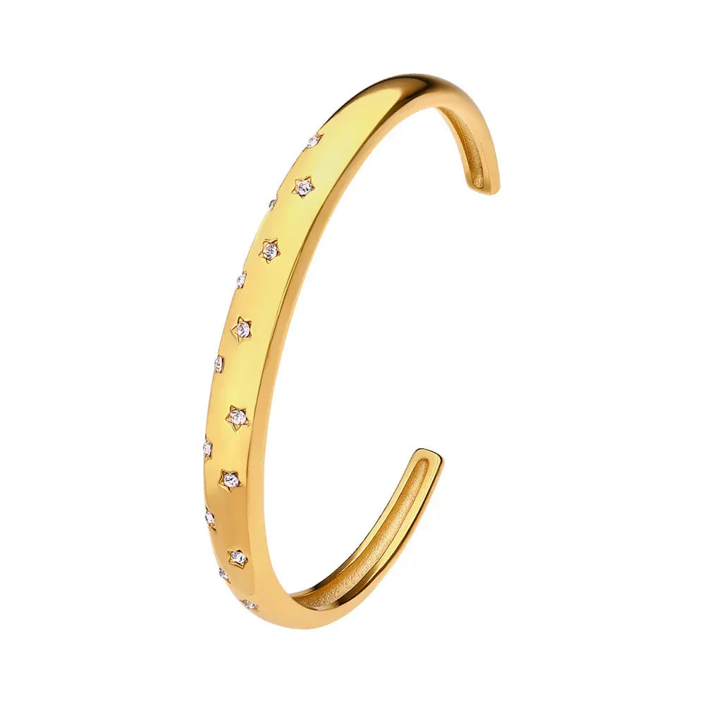 Irregular Wave Buckle Stainless Steel Kada - Viexta