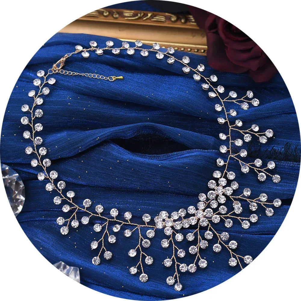 Tassel Rhinestone Necklace - Viexta