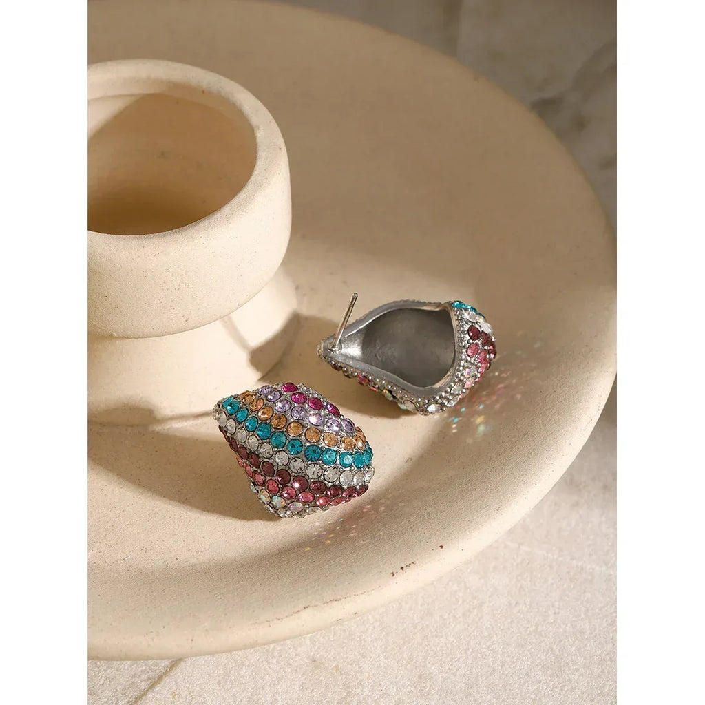 18k-gold-stainless-steel-white-diamond-bean-water-drop-earrings - Viexta
