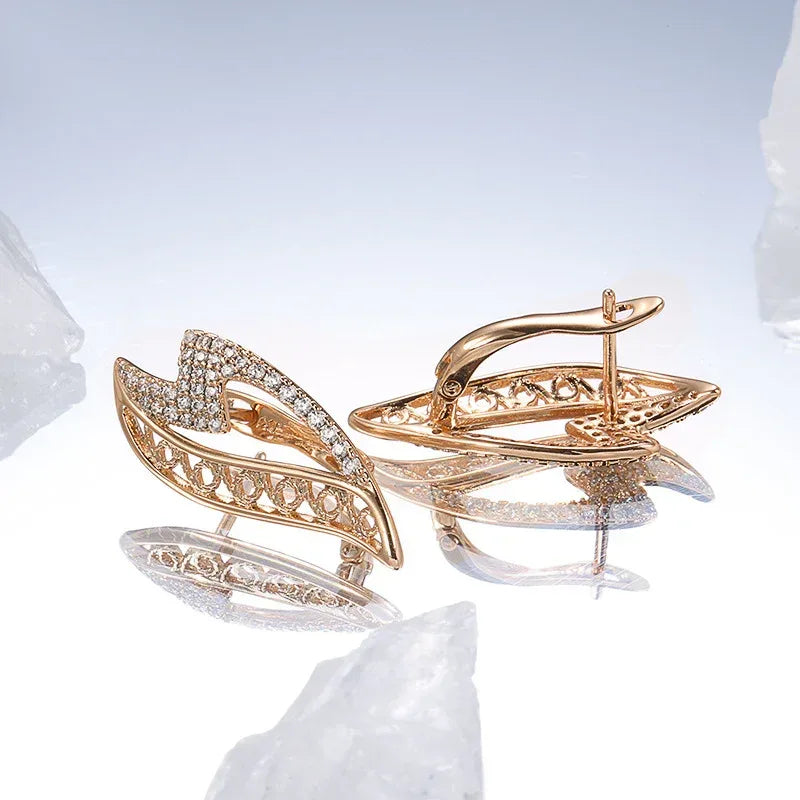 micro-set-zircon-earring - Viexta