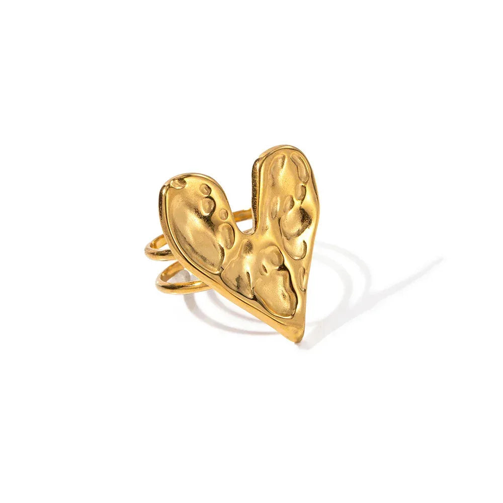Lava Heart-shaped Ring - Viexta