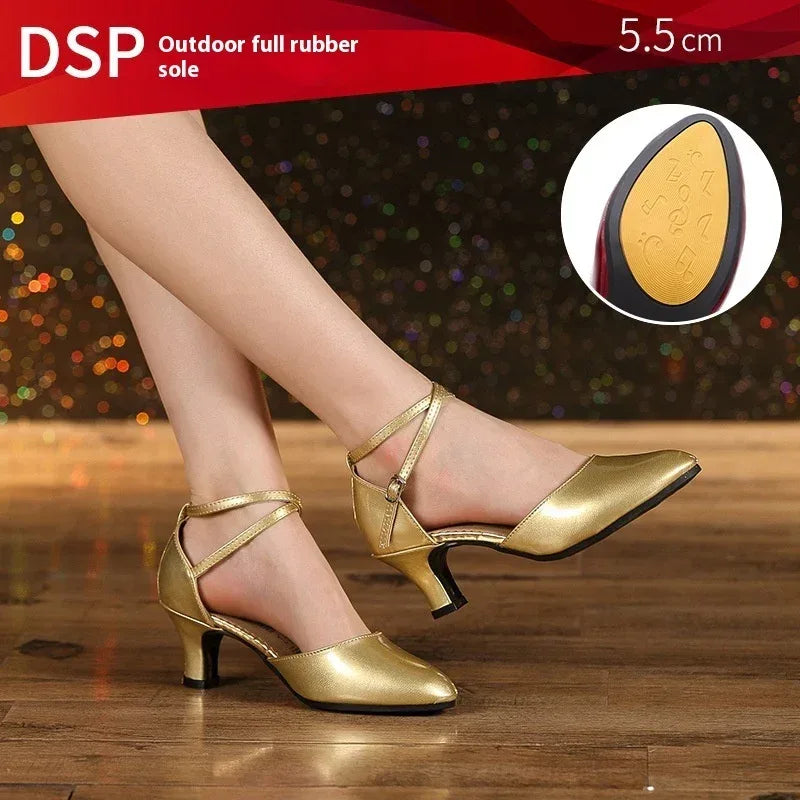 Latin Soft Bottom Heels - Viexta