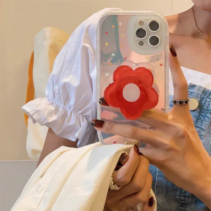 Flower Anti-fall Soft Shell iPhone Case - Viexta