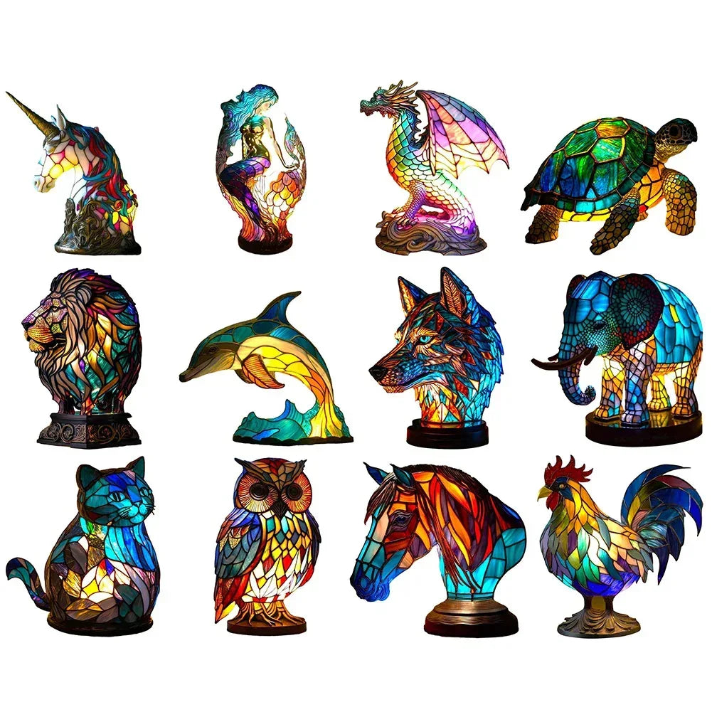 3D Colored Animal Light Desk Lamp - Viexta