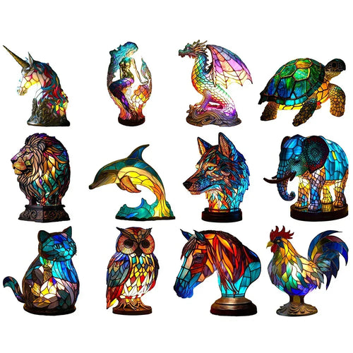3D Colored Animal Light Desk Lamp - Viexta