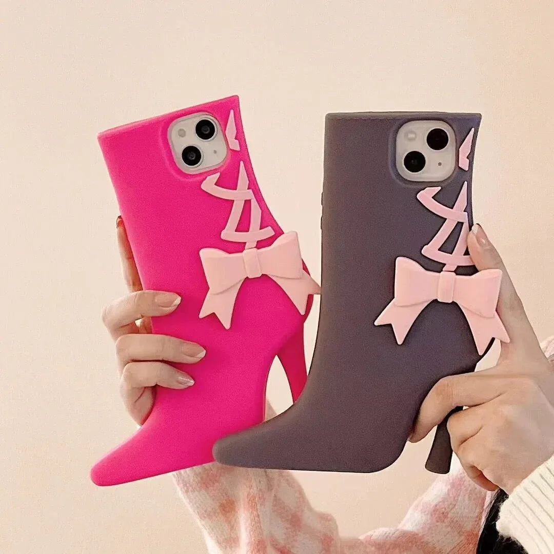 Oucai High Heel Bow Knot iPhone Case - Viexta