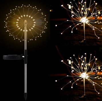 New Ground Plug Solar Fireworks Light