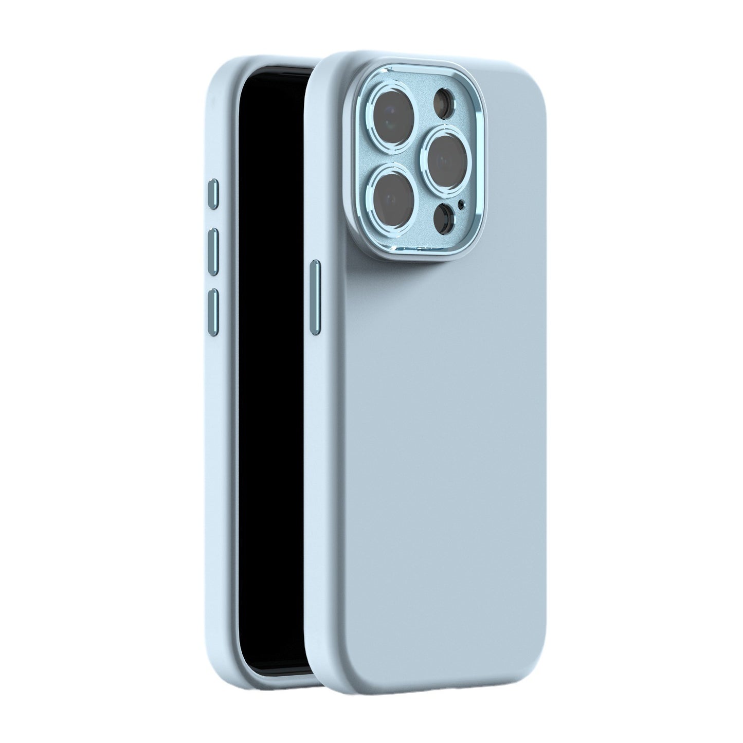 Metal Lens Protector Silicone IPhone case