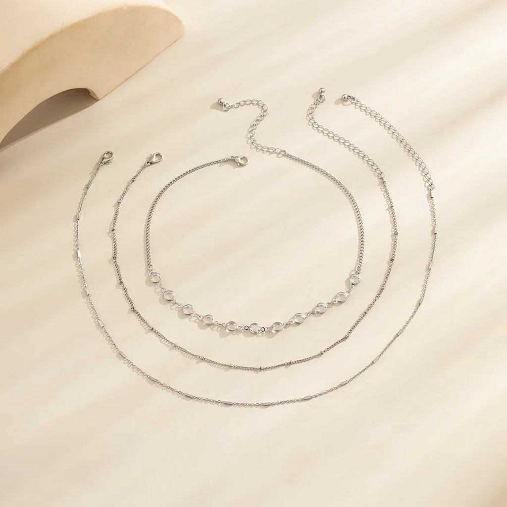 Princess Crystal Twin Clavicle Chain - Viexta