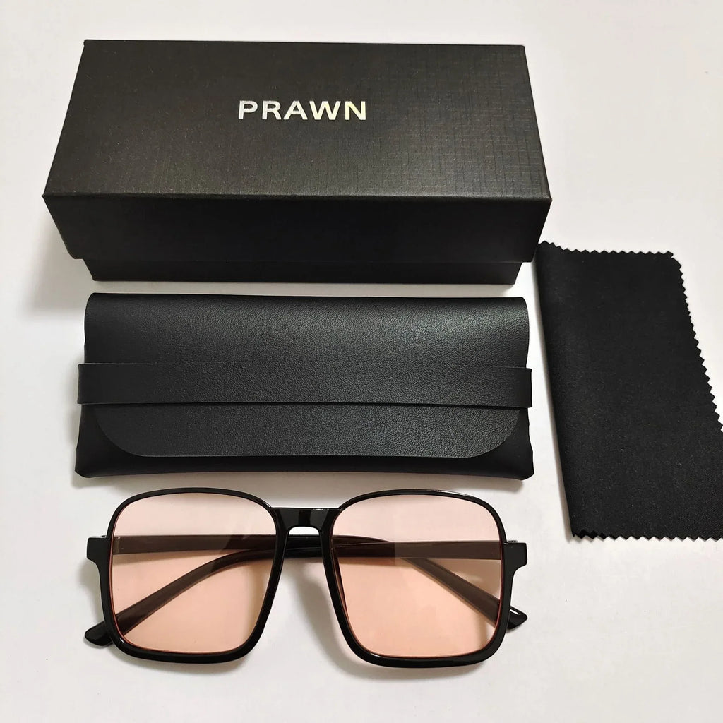 Women's Retro Square Semi-rimless Sunglasses - Viexta