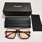 Women's Retro Square Semi-rimless Sunglasses - Viexta