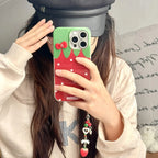 Red Strawberry Silicone Anti Drop iPhone Case - Viexta