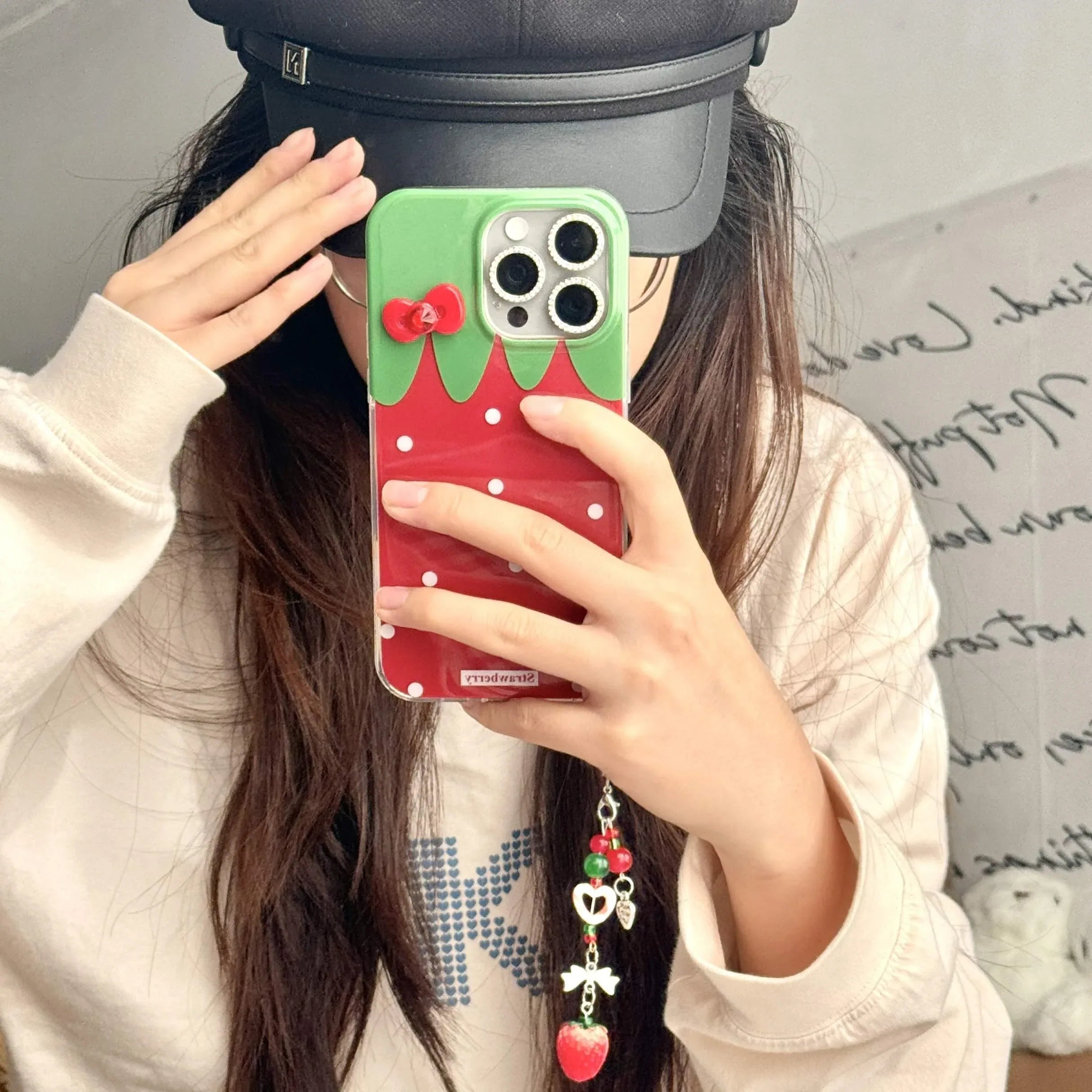 Red Strawberry Silicone Anti Drop iPhone Case - Viexta