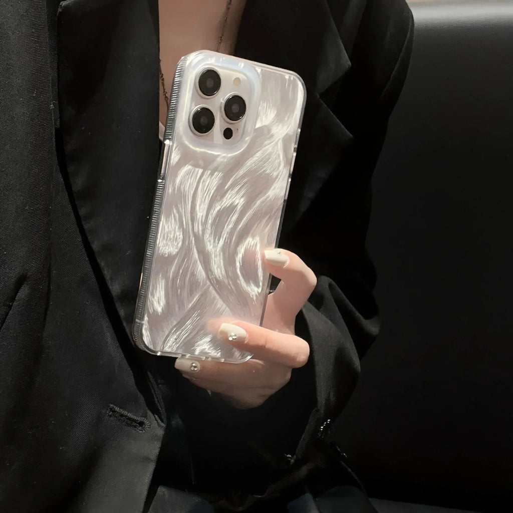 Laser Feather Yarn iPhone Case - Viexta