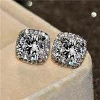 Korean-style Zircon Stud Earrings - Viexta