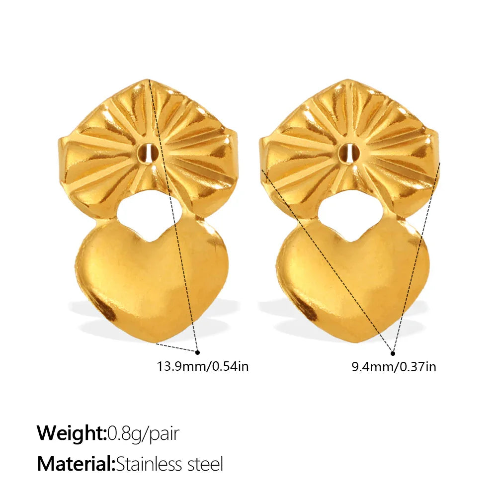 Zircon Inlaid Pendant Earrings