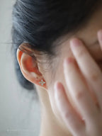 female-s925-silver-plating-14k-flower-earrings - Viexta