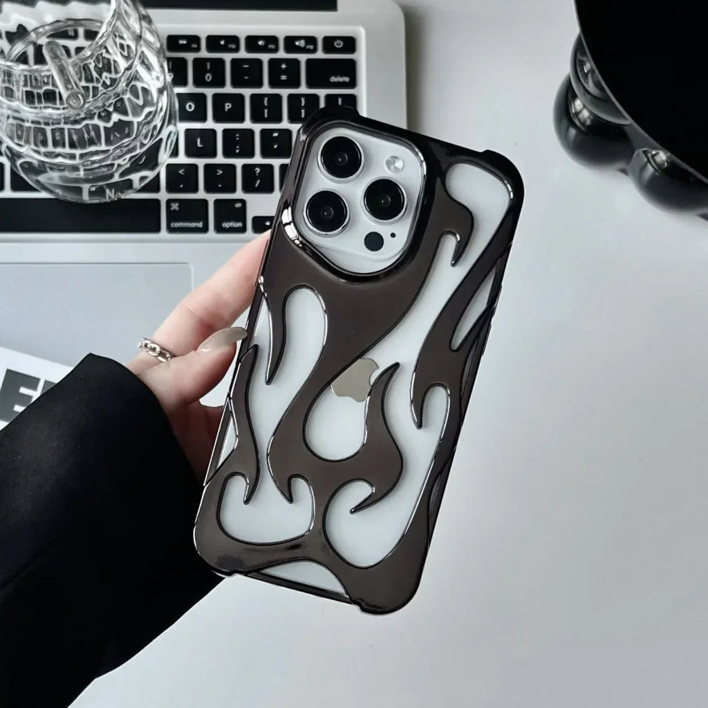 electroplated-hollow-heat-dissipation-iphone-case - Viexta