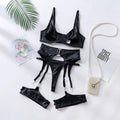 lingerie-leather-patent-leather-seductive-set - Viexta