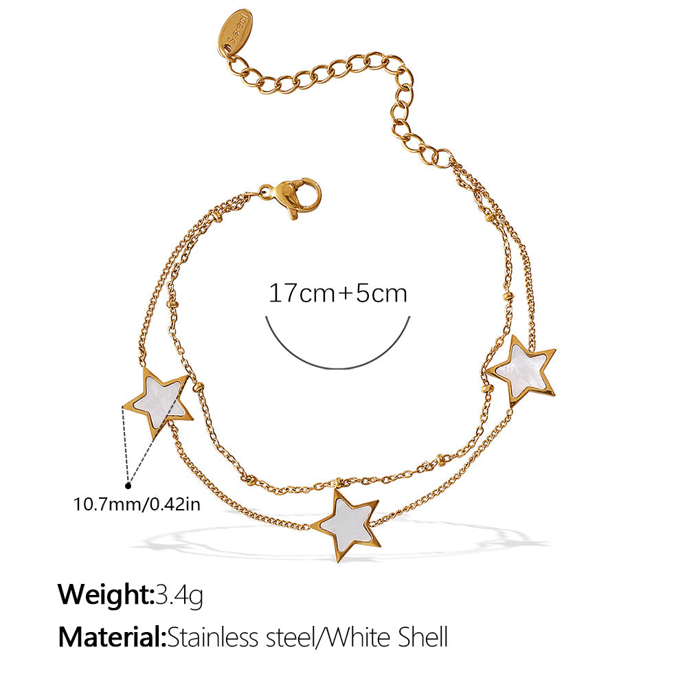 Double Layer Star Bracelet