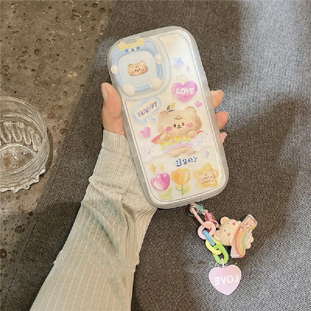 Rainbow Bear Rabbit iPhone Case - Viexta