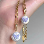 Fantasy Purple Butterfly Necklace - Viexta