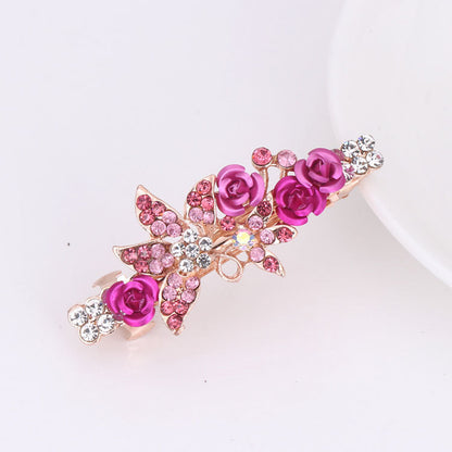 Rhinestone Hairpin Ponytail Clip