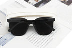 Large Framed Black Sunglasses - Viexta