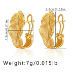 Leaves Brushed Retro Ear Clip - Viexta