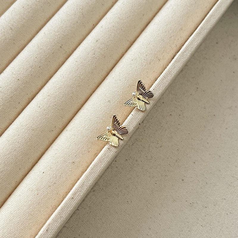 18k-retro-hong-kong-elegant-ear-studs - Viexta