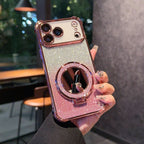 Glitter Mirror Magnetic Bracket iPhone Case