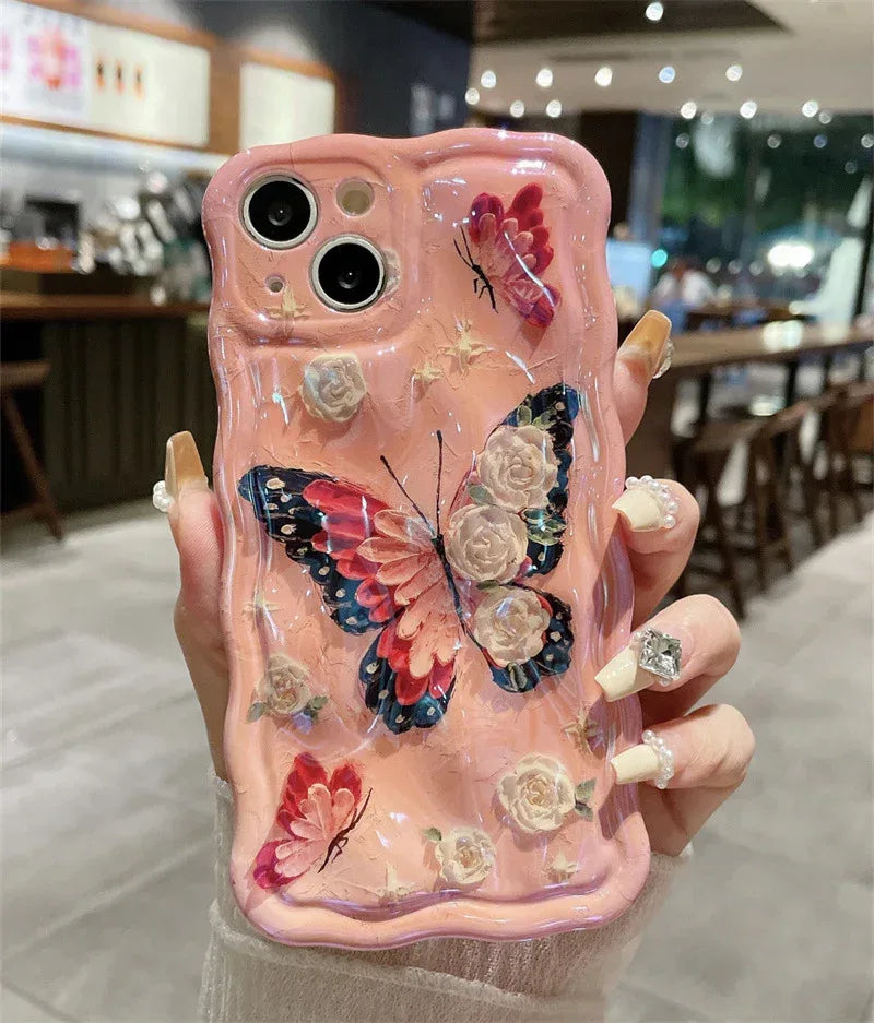 blue-light-meteorite-flower-phone-case - Viexta