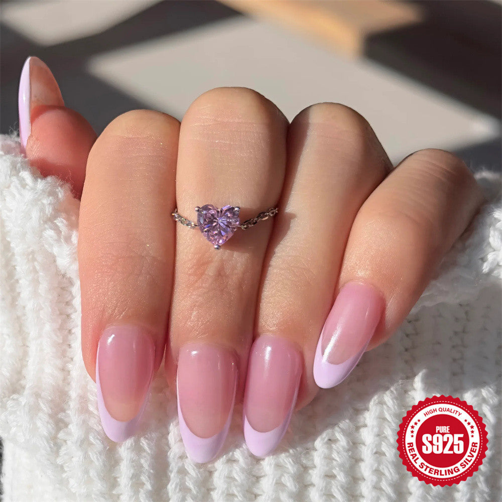 S925 Silver Niche Unique Chain Ring