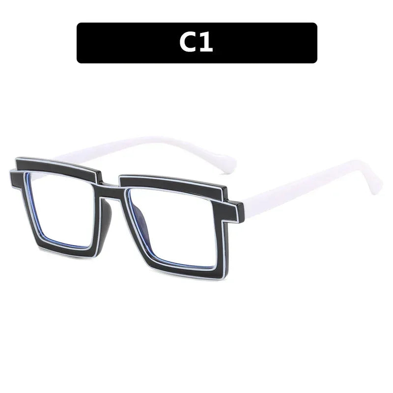 quadratic-plain-ins-square-anti-blue-ray-tr90-glasses - Viexta