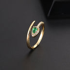 Vintage Emerald Zircon Ring