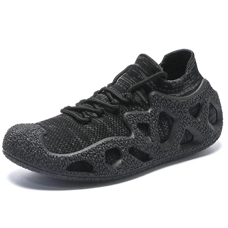 Men's Solid Color Casual Platform Sneakers - Viexta
