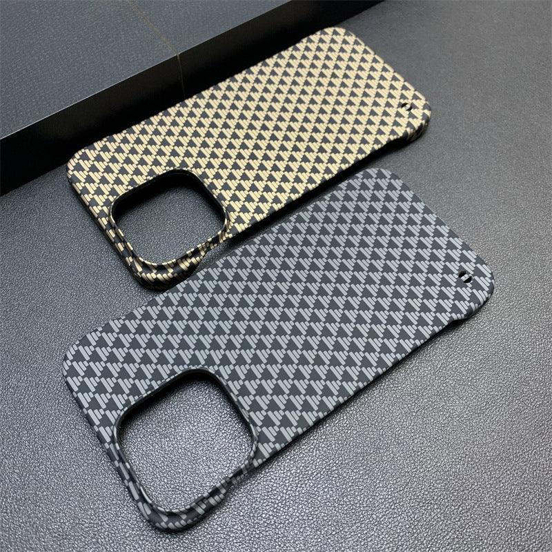 Frameless Triangle Source Pattern Ultra-thin Half Pack iPhone Case - Viexta