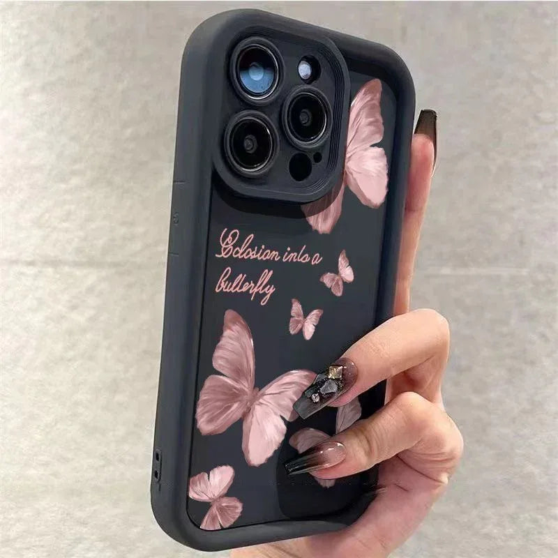 Butterfly Drop-resistant iPhone Soft Case - Viexta