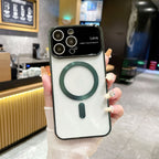 Large Window Electroplating Magnetic iPhone Case