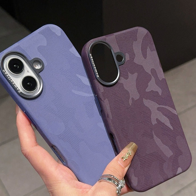 Camouflage Leather iPhone Protective Cover