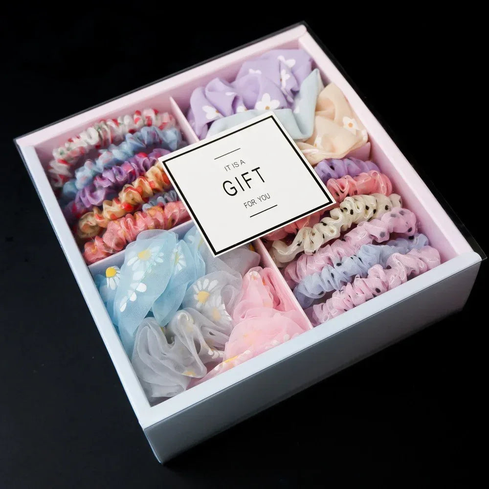 Large Hair Scrunchies Gift Hamper - Viexta