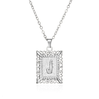 Stainless Steel Initial Necklace