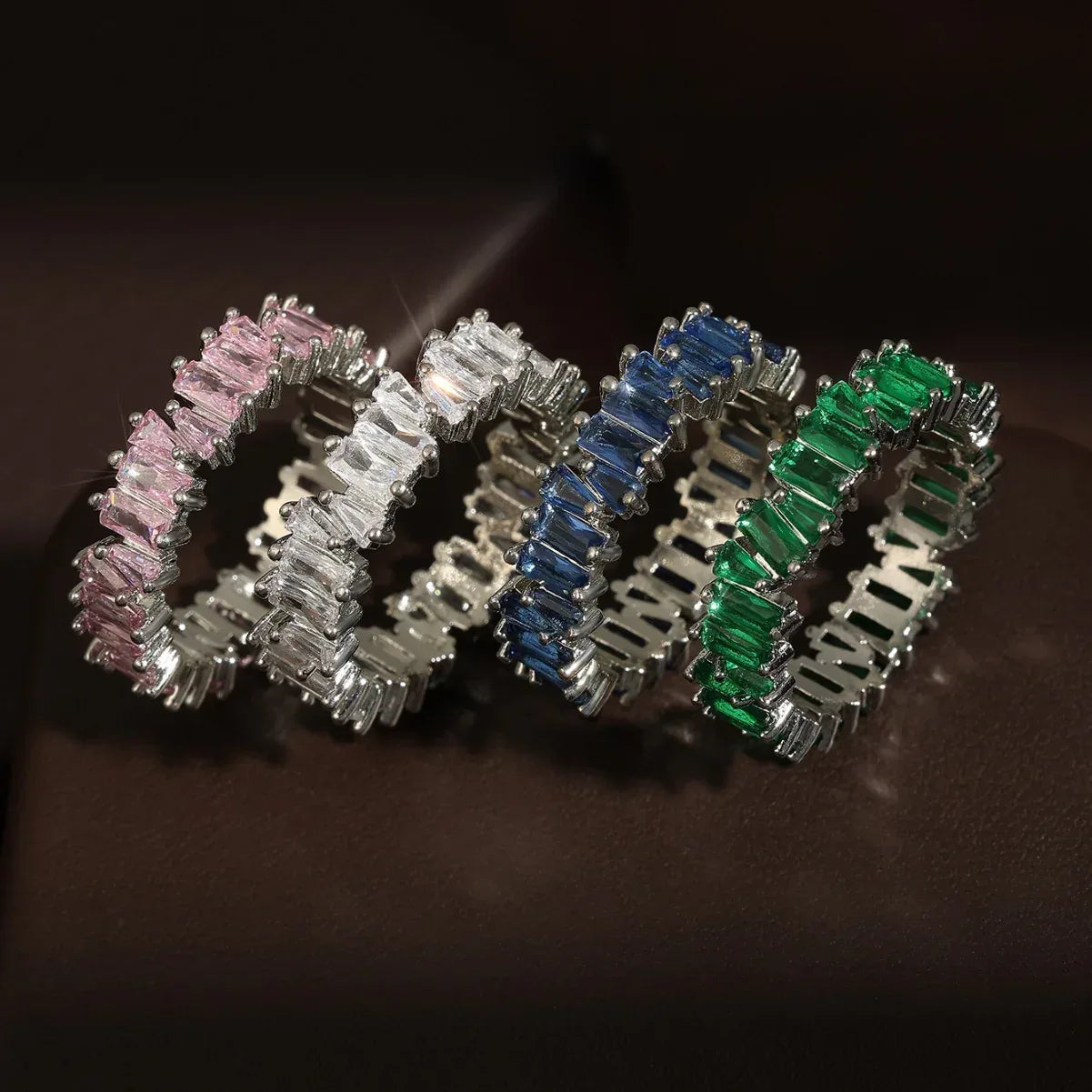 Zircon Ladder Square Ring - Viexta
