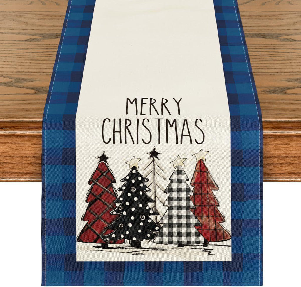 christmas-trees-merry-xmas-table-runner - Viexta