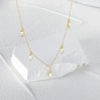 Twin Horse Eye Clavicle Necklace - Viexta
