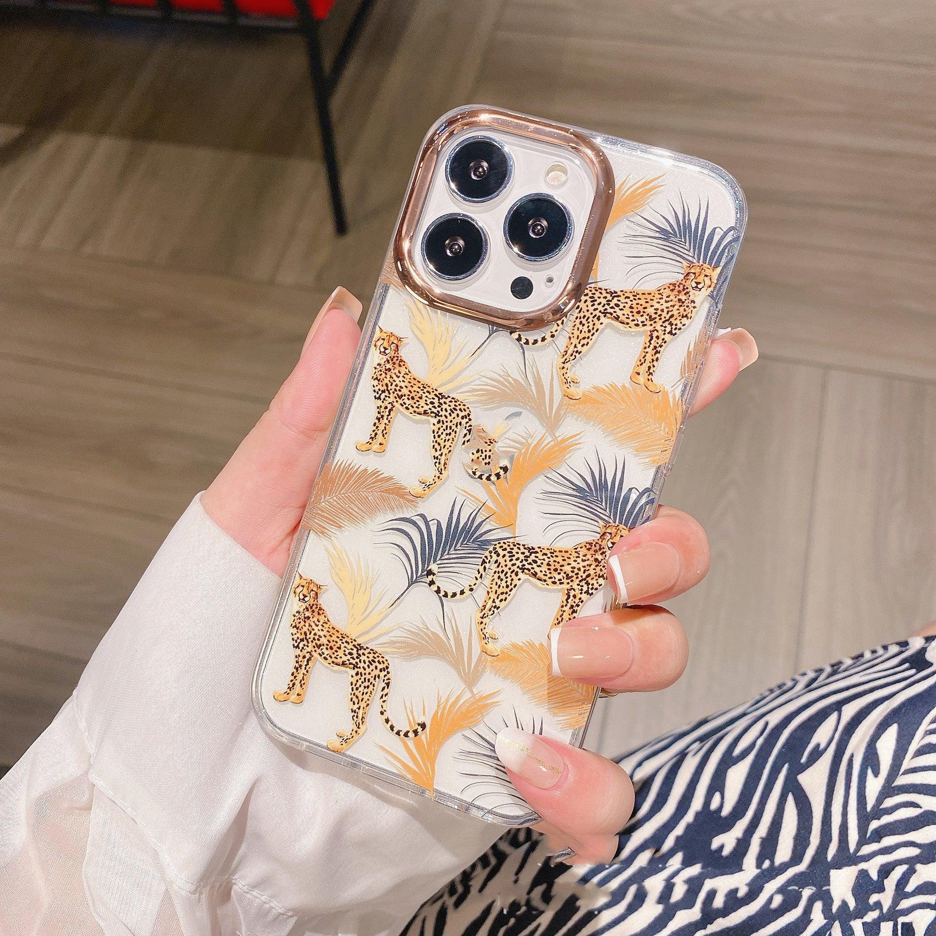 Transparent Flower Double-sided Laminated iPhone Case - Viexta