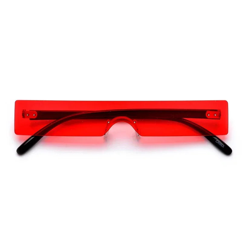 Fashion One-piece Square Rimless Sunglasses - Viexta