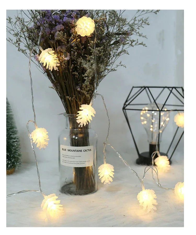 LED Simulation Transparent Pine Nut Light String - Viexta